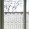 Sichtschutz Folie Bienenwabe, Fensterfolie Sechseck, Blickschutz Glastür