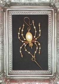 Image of Golden Spider with Spike Pendant