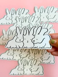 Image 1 of Three Bunnies Magnet