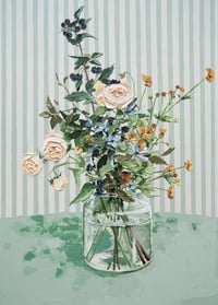 Image 1 of SEPTEMBER VASE ARRANGEMENT- GICLÉE PRINT