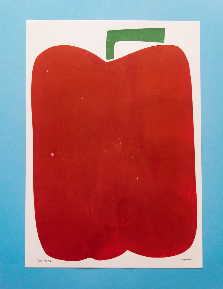 Image of Martha Duncan Studio 'Big Pepper' A3 Linocut Print