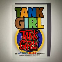 Image 2 of TANK GIRL 1990's LOGO ENAMEL PIN BADGE
