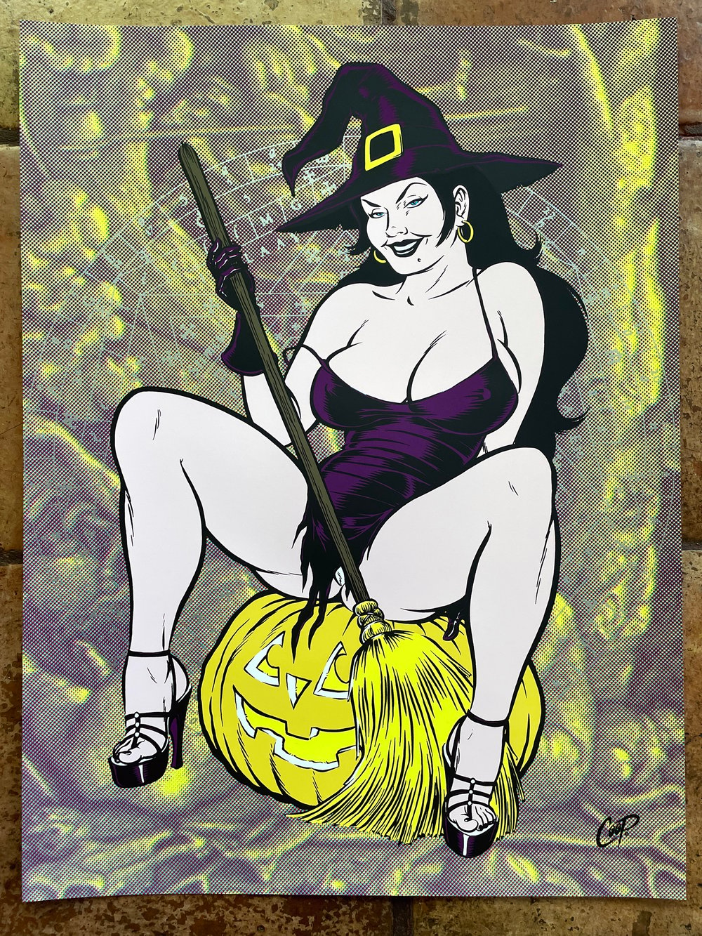 Image of WITCHY-POO Silkscreen Print 