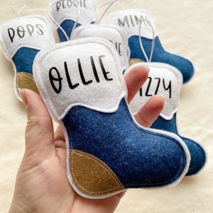 Image of Personalised Stocking Decorations