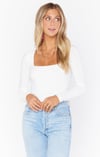 Vaccr Bodysuit ~ Off White Stretch