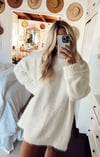 Vaccr Tunic Sweater ~ Cream Knit