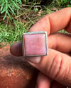 WL&A Handmade Heavy Ingot Pink Opal Ring - Size 9
