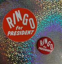 Ringo for president🪲(sticker and button)