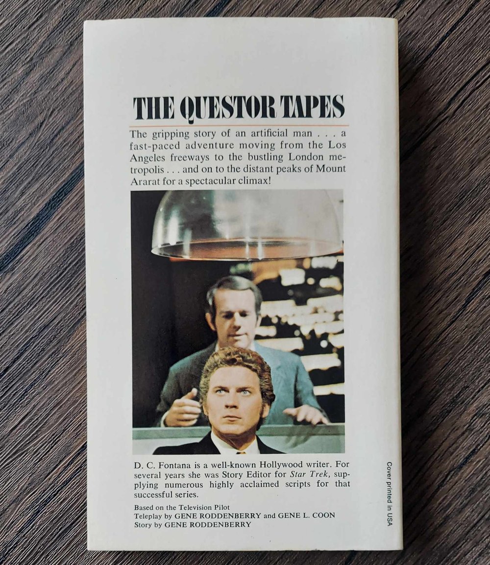 The Questor Tapes, by D.C. Fontana - SIGNED