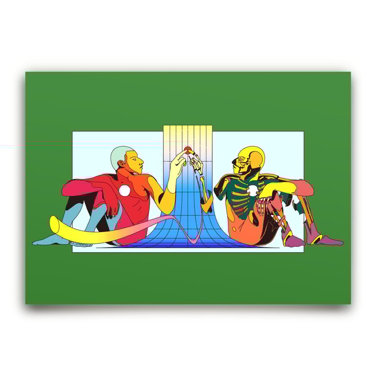 CDMX: Central de abastos mural sketch.