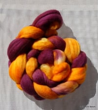 Image 3 of Bronzed Burgundy Polwarth Combed Top 4 ounces