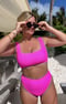 Image of Sail Bottom ~ Hot Pink Scrunch