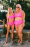 Image of Hot Tub Top ~ Hot Pink Scrunch