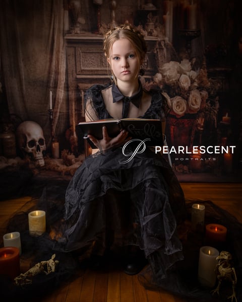 Image of Wednesday Addams Halloween Photo Session