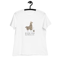 Image 2 of River View Alpaca Co. Logo Women's Relaxed T-Shirt