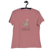 Image 3 of River View Alpaca Co. Logo Women's Relaxed T-Shirt