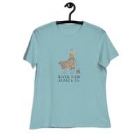 Image 4 of River View Alpaca Co. Logo Women's Relaxed T-Shirt