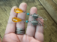 Image 3 of Bee Habitat earrings/n34