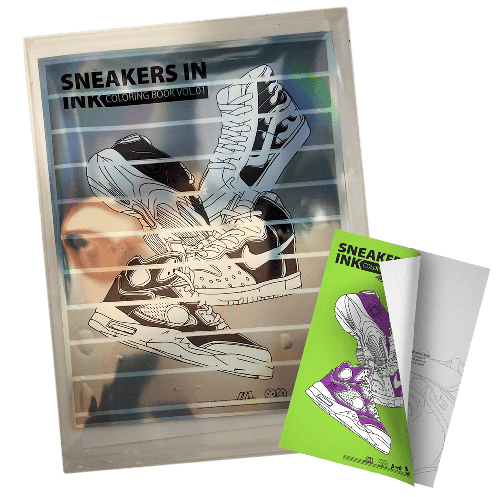 Image of Sneakers In Ink Vol.01 - Coloring Book Physical + Digital