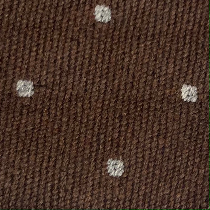 Image of Brown & White Polka Dot