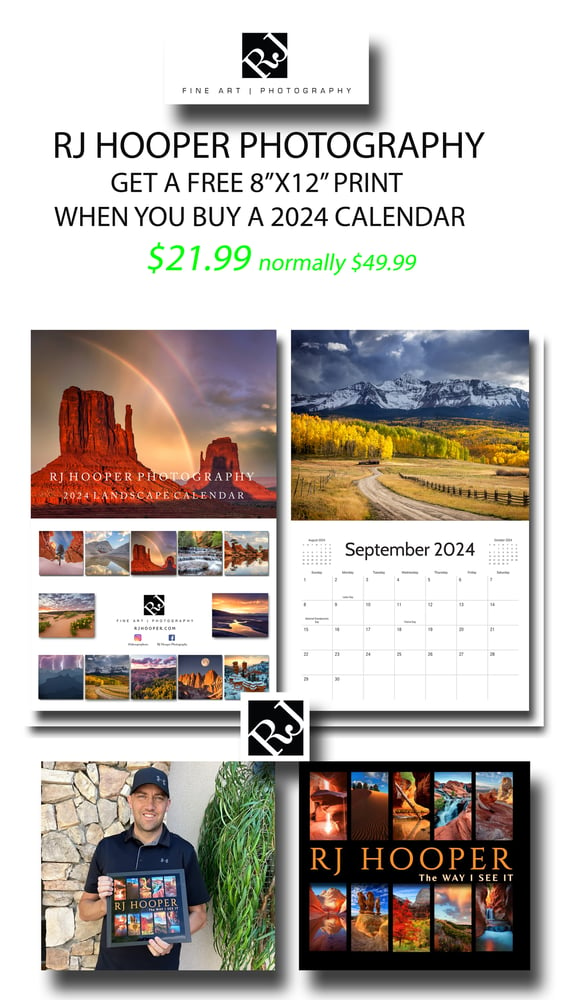 Image of FREE print with purchase of 2024 Calendar or Coffee table book
