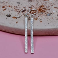 Image 3 of Dancing Plumes - hanging earrings 