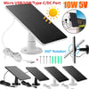 USB And Type -C Solar Panels 10W 5V  2 in 1 Micro Outdoor Solar Cells 