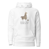 Image 4 of River View Alpaca Co. Logo Unisex Hoodie Sweatshirt