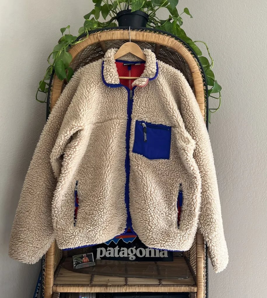 Image of Vintage Patagonia Retro X Oatmeal Deep Pile  Jacket FA 2000 Mint Condition!!! XL