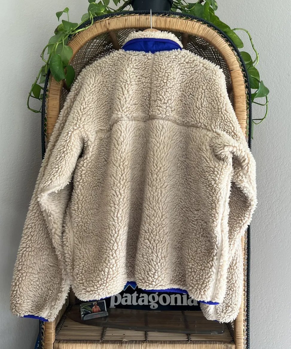 Image of Vintage Patagonia Retro X Oatmeal Deep Pile  Jacket FA 2000 Mint Condition!!! XL