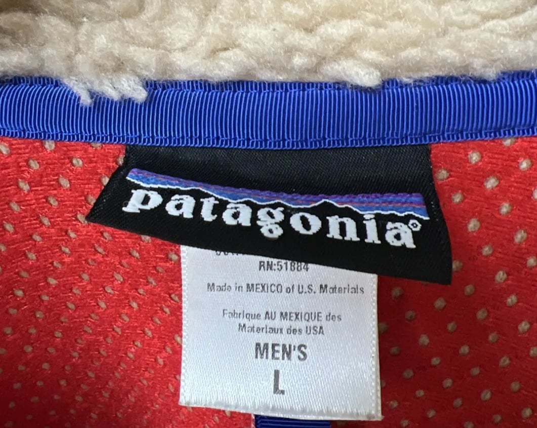 Image of Vintage Patagonia Retro X Oatmeal Deep Pile  Jacket FA 2000 Mint Condition!!! L