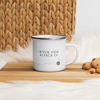 Image 3 of 12 oz River View Alpaca Co. Enamel Mug