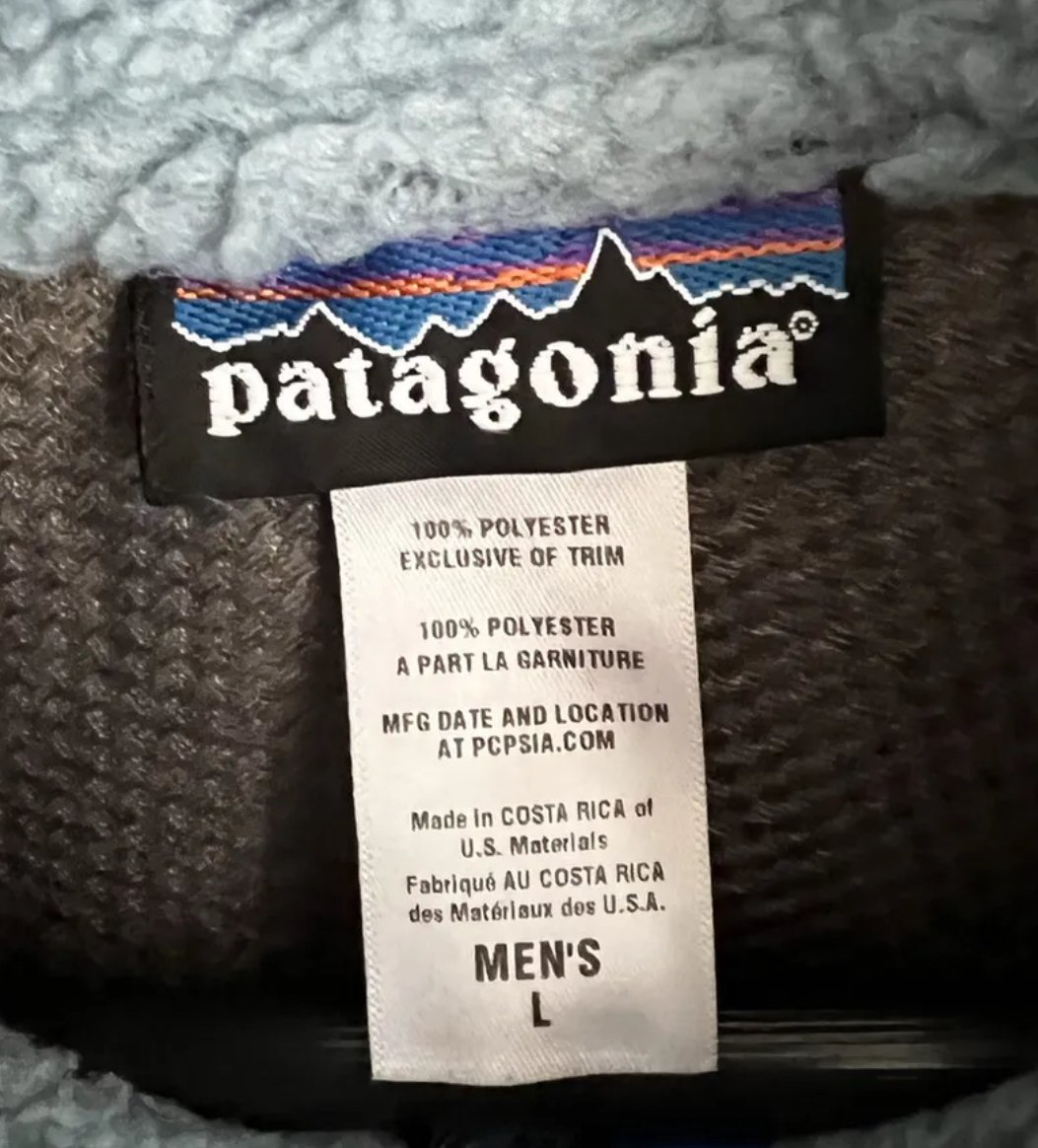 Image of Rare Vintage Patagonia Baby Blue Retro X Jacket Mens L