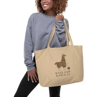 Image 2 of River View Alpaca Co. Large Organic Cotton Tote Bag