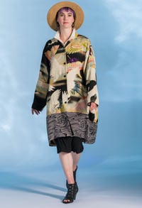 Image 5 of Cranes Over Ocean Oversize Coat