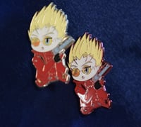 Image 2 of Love & Peace Typhoon Chibi Enamel Pin