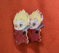 Image 3 of Love & Peace Typhoon Chibi Enamel Pin