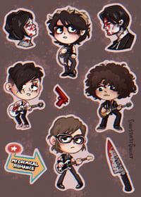 Image 4 of My Chemical Romance Warped '05 5x7 Sticker Sheet