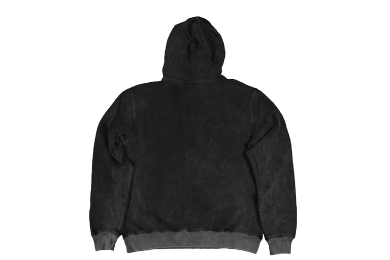 Washed Hoodie Black Acid