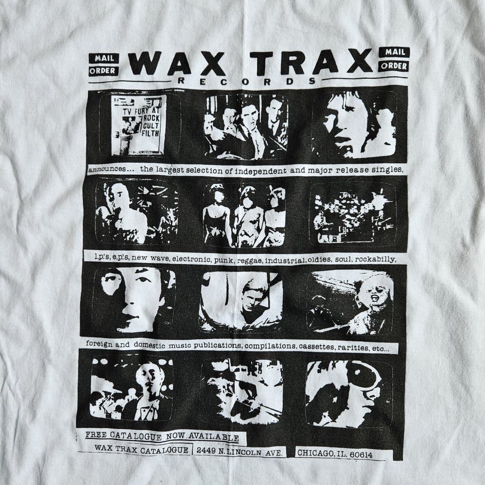 WAX TRAX! - Shirt / Vintage TVAD - White