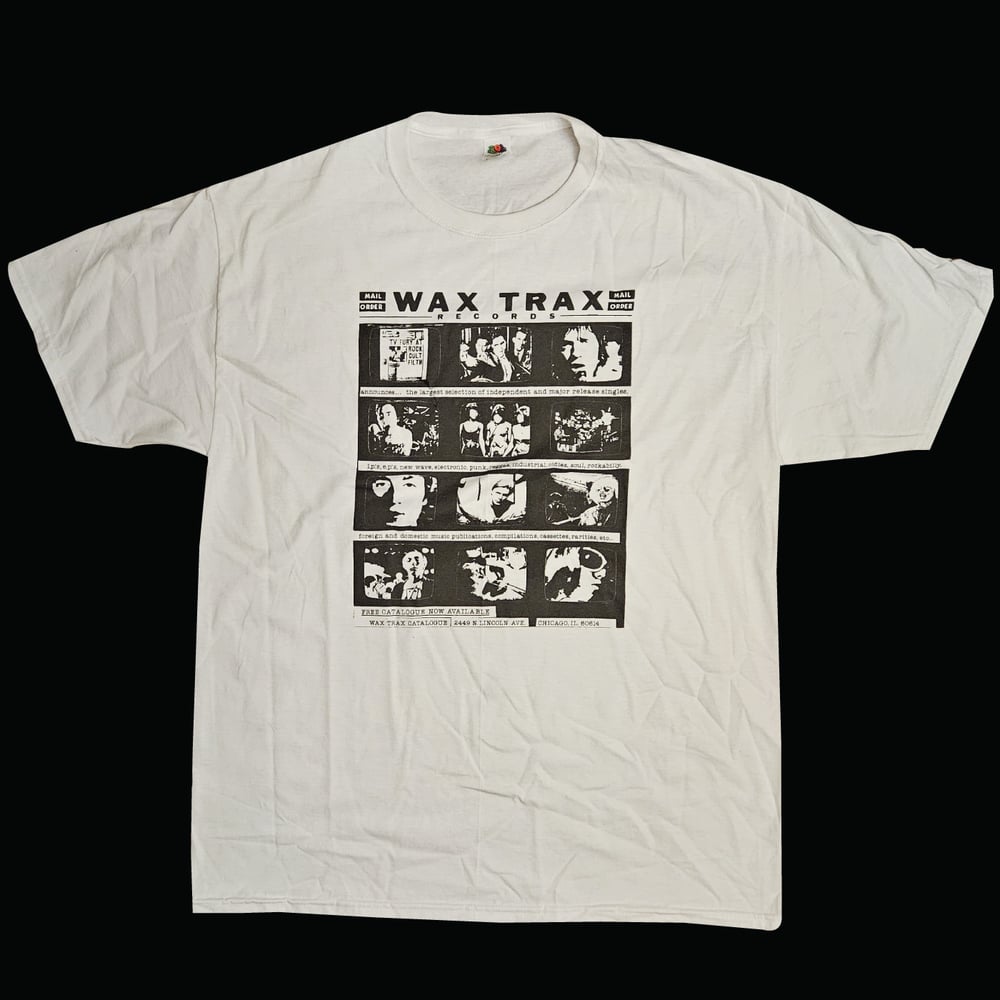 WAX TRAX! - Shirt / Vintage TVAD - White