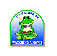 Watching A Movie Sticker