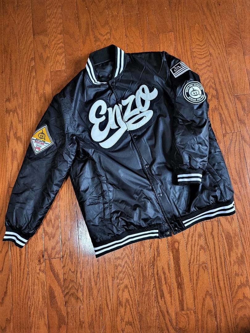 Image of Enzo's Shed Baseball Jacket (BLK) 
