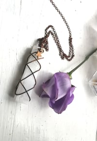 Image 2 of Selenite wand copper  pendant