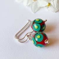 Image 3 of Earrings - Layered Dots