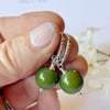 Earrings - Olive Rounds
