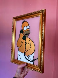 Image 2 of Homer Towel - gold frame