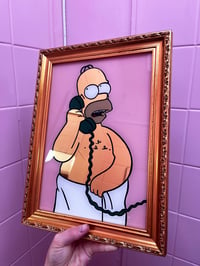 Image 4 of Homer Towel - gold frame