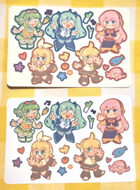 Image 3 of Vocaloid Vinyl Sticker Sheet