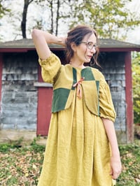 Image 2 of  Green Corduroy Vest Med/Crop 